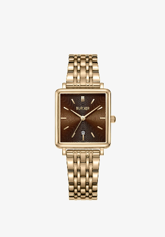 Burker Horloge gold brown